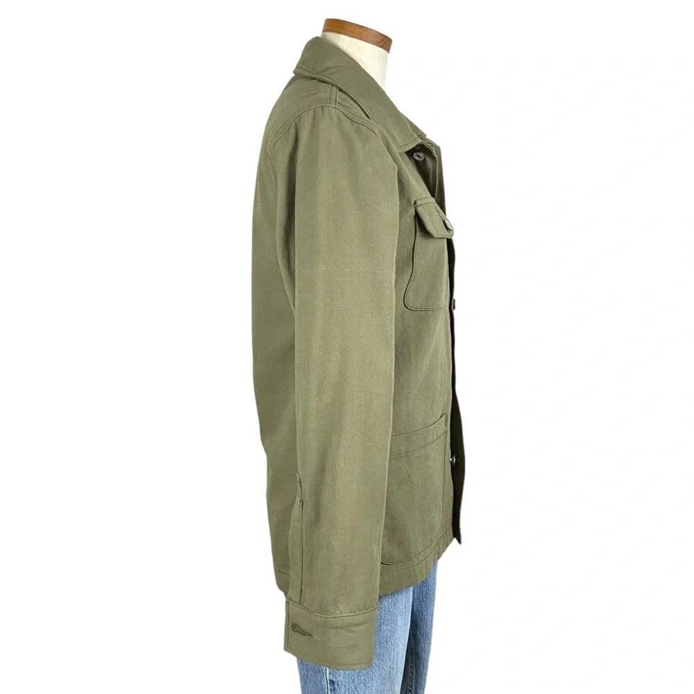 Gustin Army Green Canvas Chore Coat XS - Picture 7 of 13